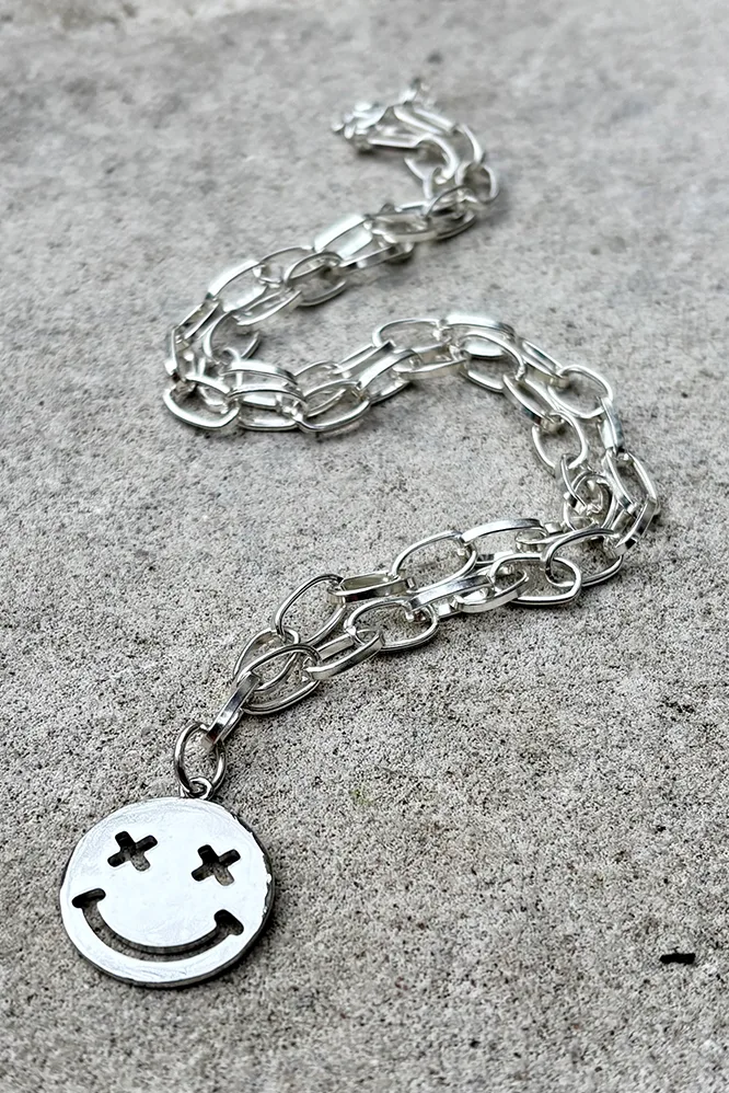 You'Re Smiling Again - Silver — Silver Chain Necklace product view 1