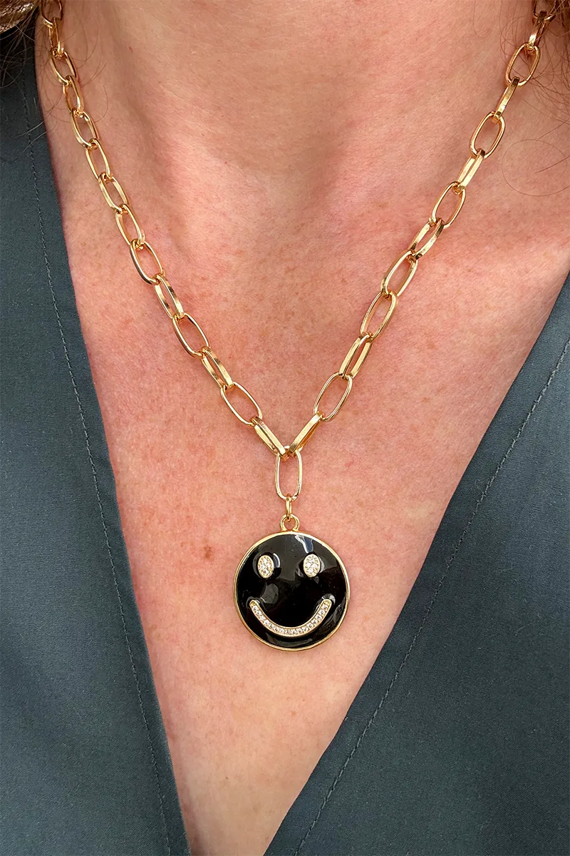 Strong & Smiling — Gold Necklace Chain product view 1