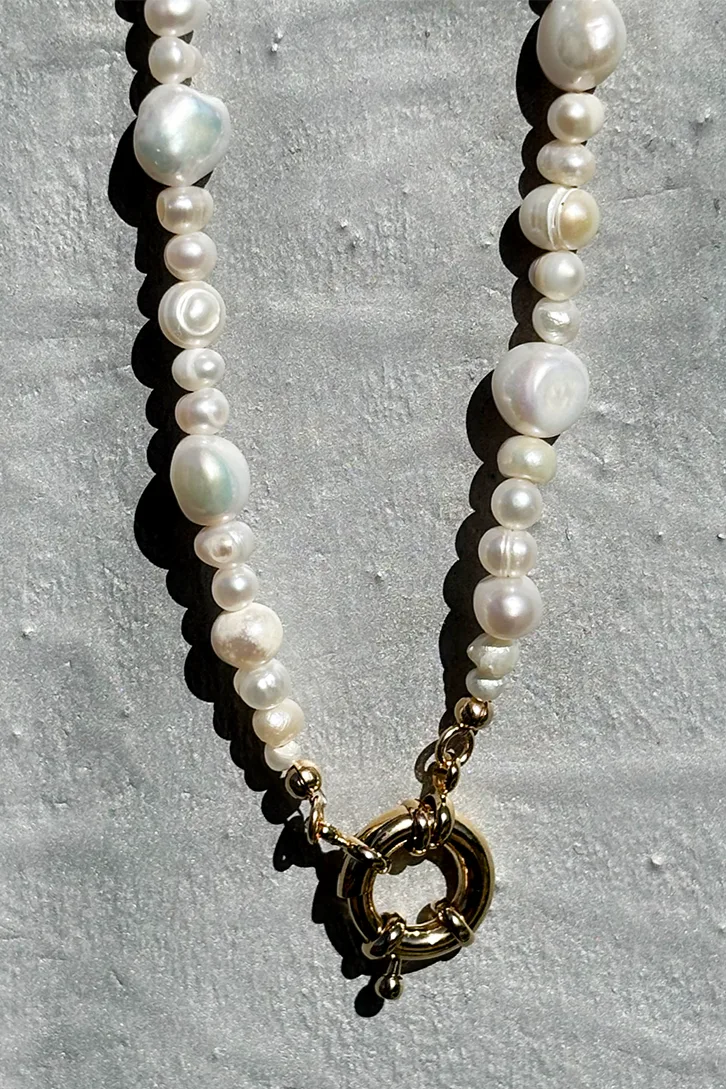 Lisbon Pearls — Beaded Necklace product view 1