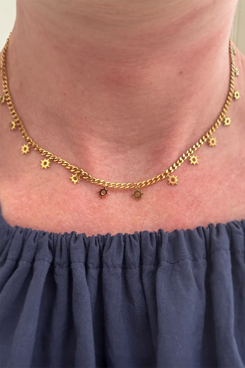 Sunray — Gold Necklace Chain product view 2