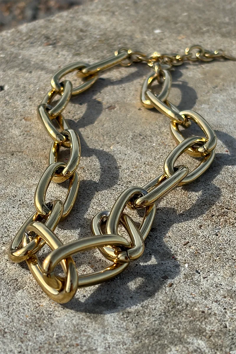 Electra — Gold Necklace Chain product view 2