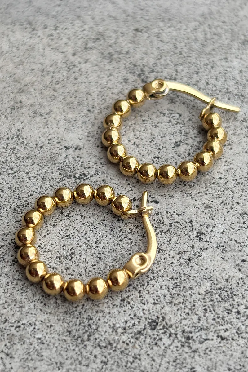 Bobble — Gold earrings product view 4