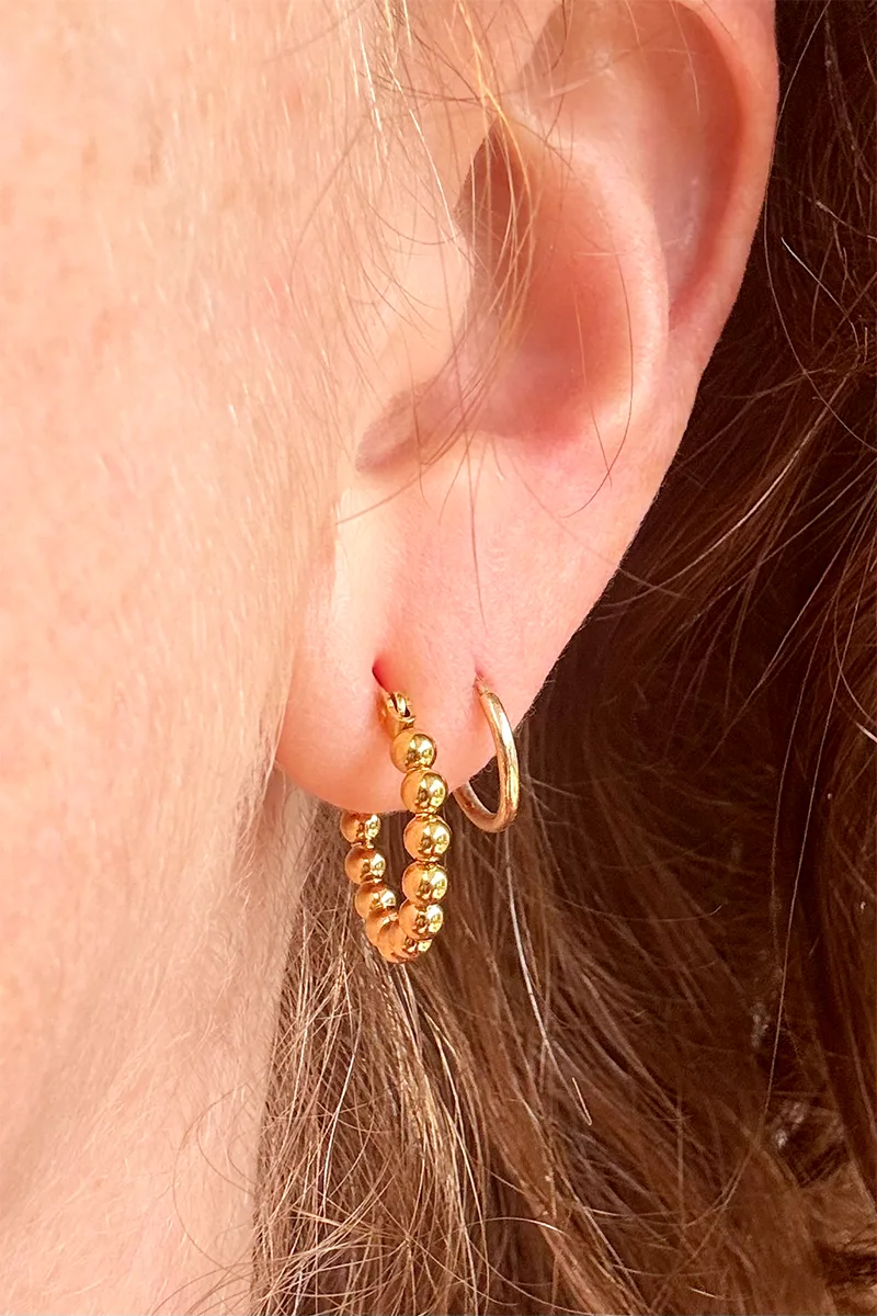 Bobble — Gold earrings product view 3
