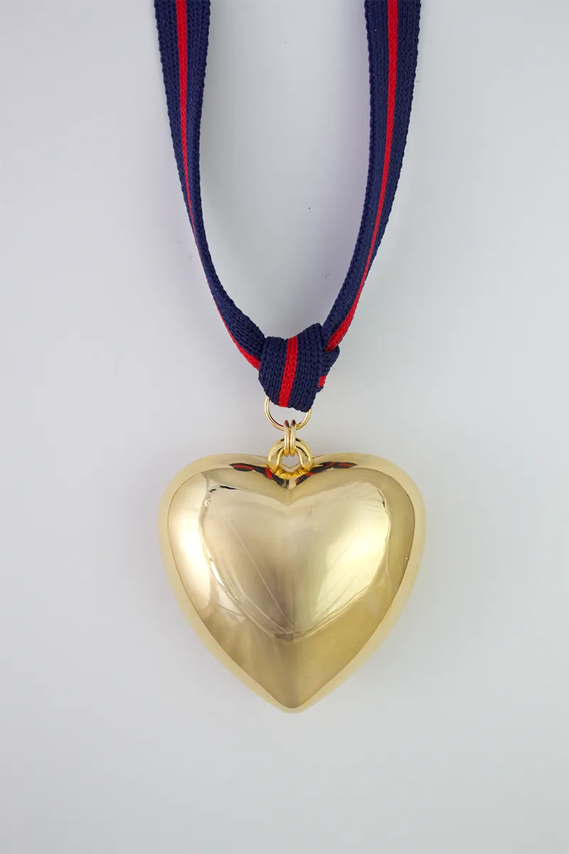 Carolines Style Heart Gold — Cord Necklace product view 2