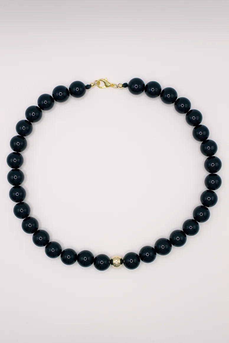 Harper - Black — Beaded Necklace product view 3