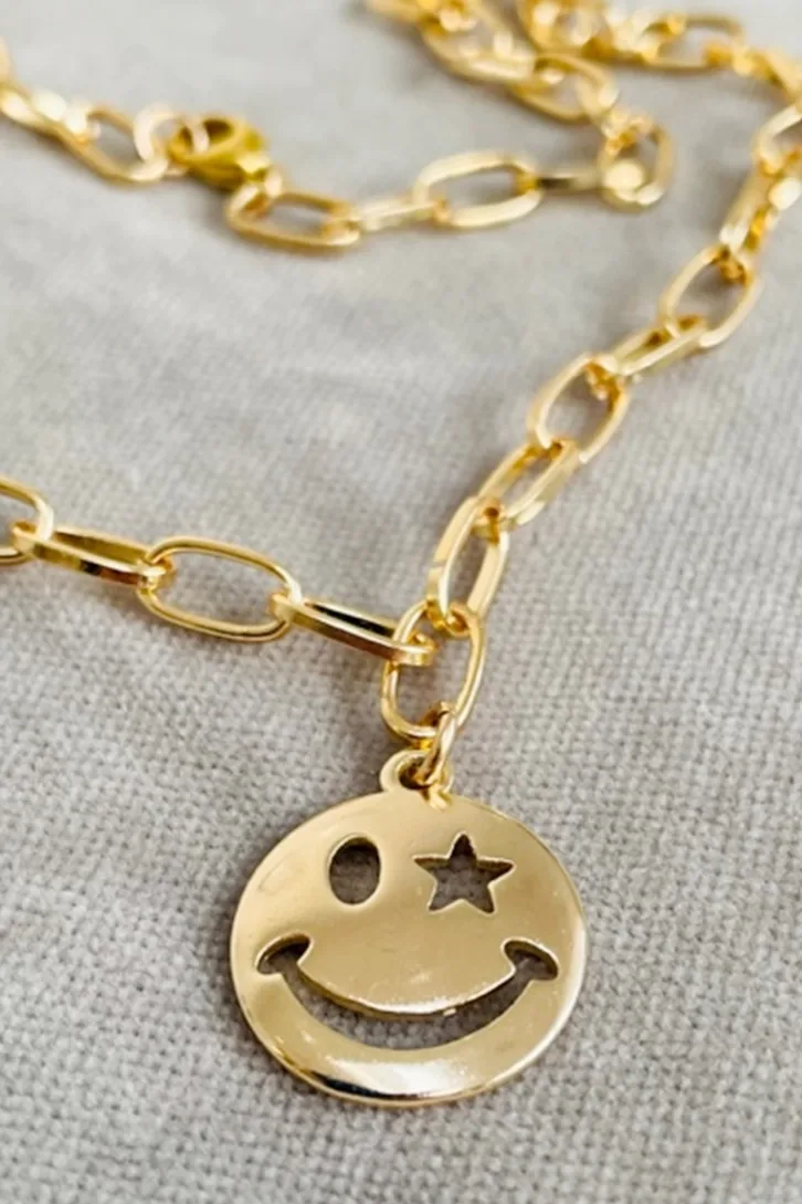 Smile With Me — Gold Necklace Chain product view 1