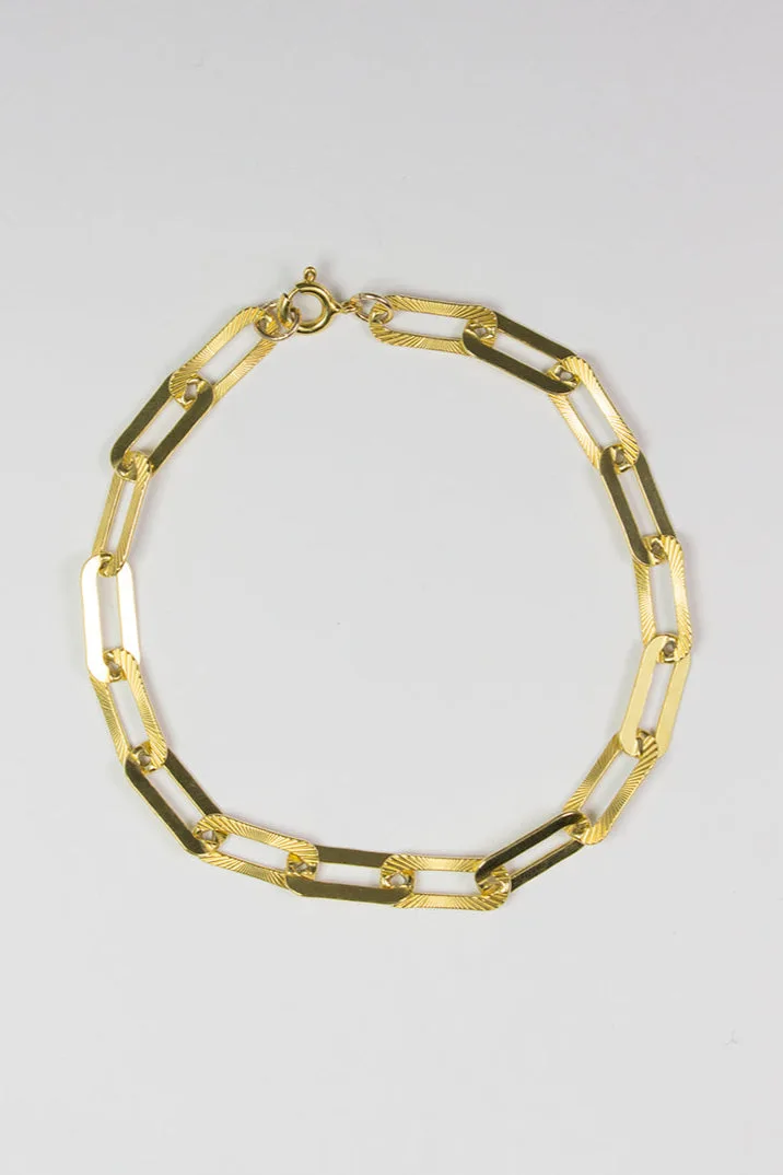 George — Gold chain bracelet product view 3
