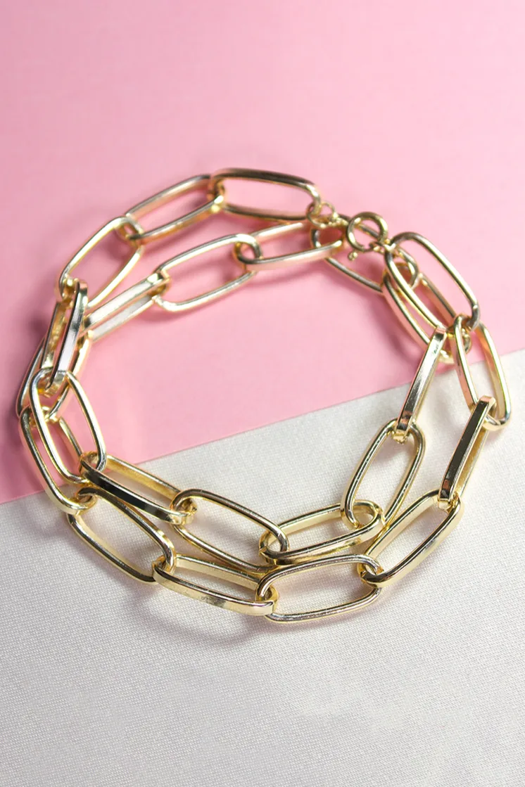 Ezra — Chain Bracelet Gold product view 1