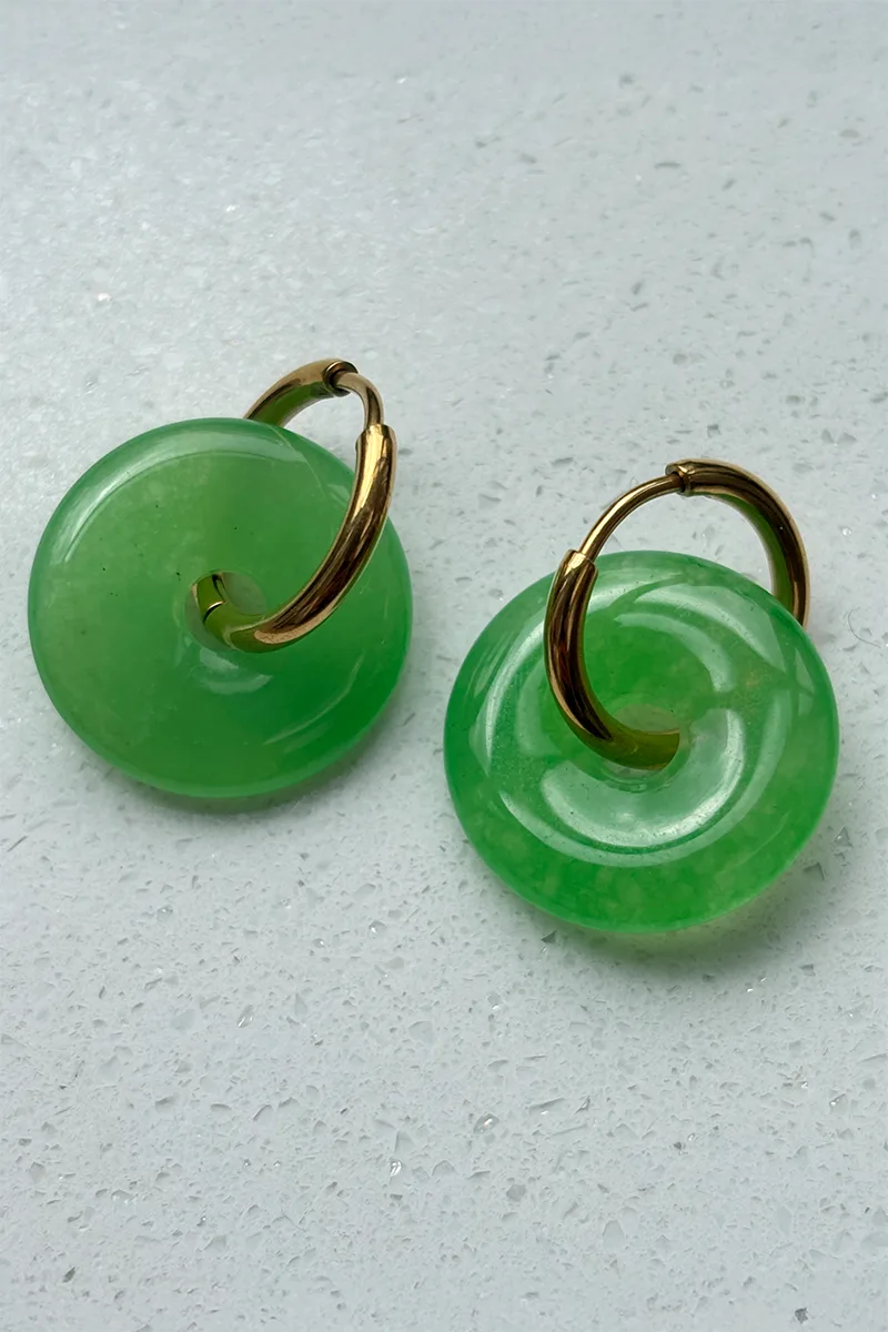 Kendra — Gold hoop earrings product view 1