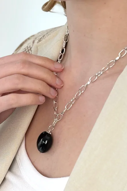 Marianne — Silver Chain Necklace product view 1