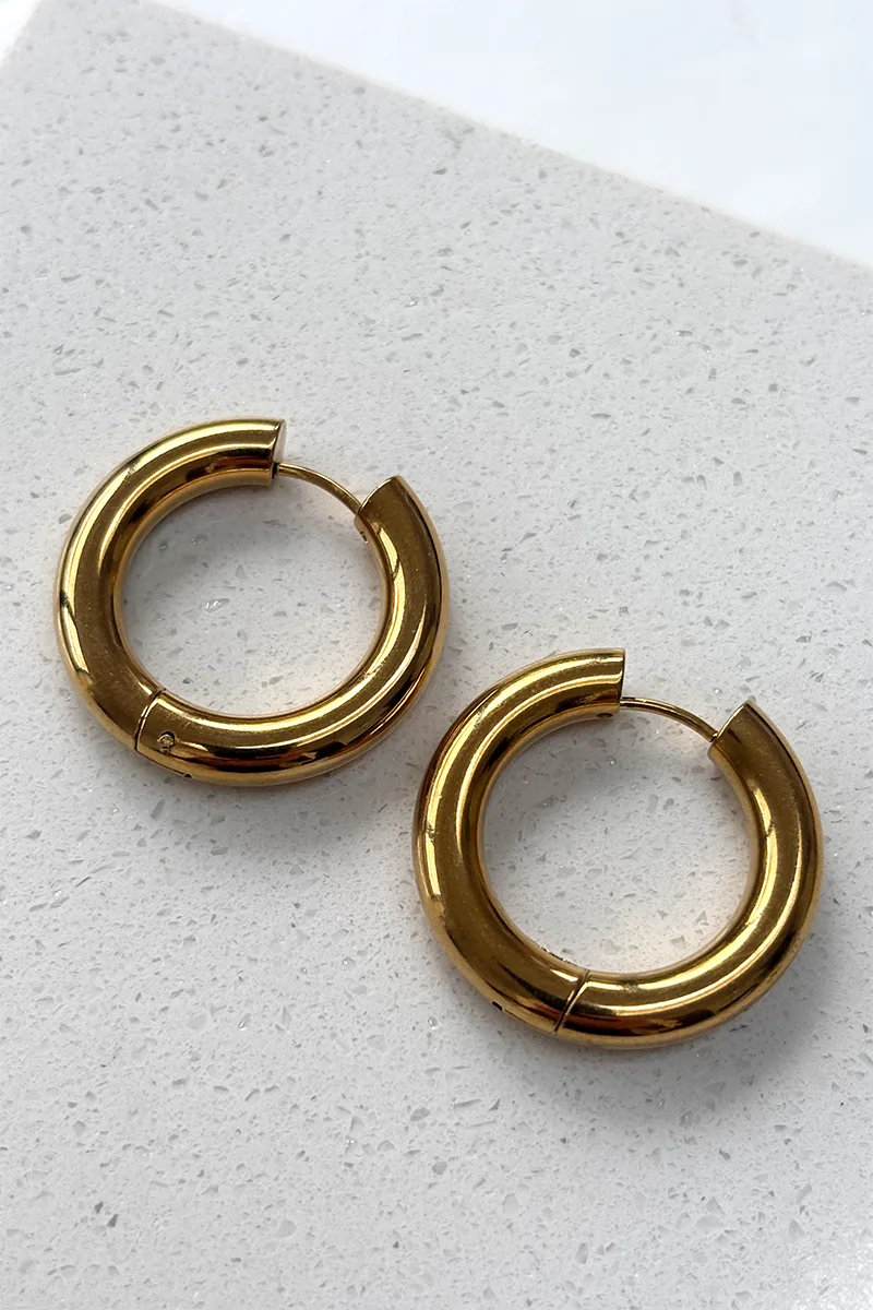 Lyon — Gold earrings product view 2