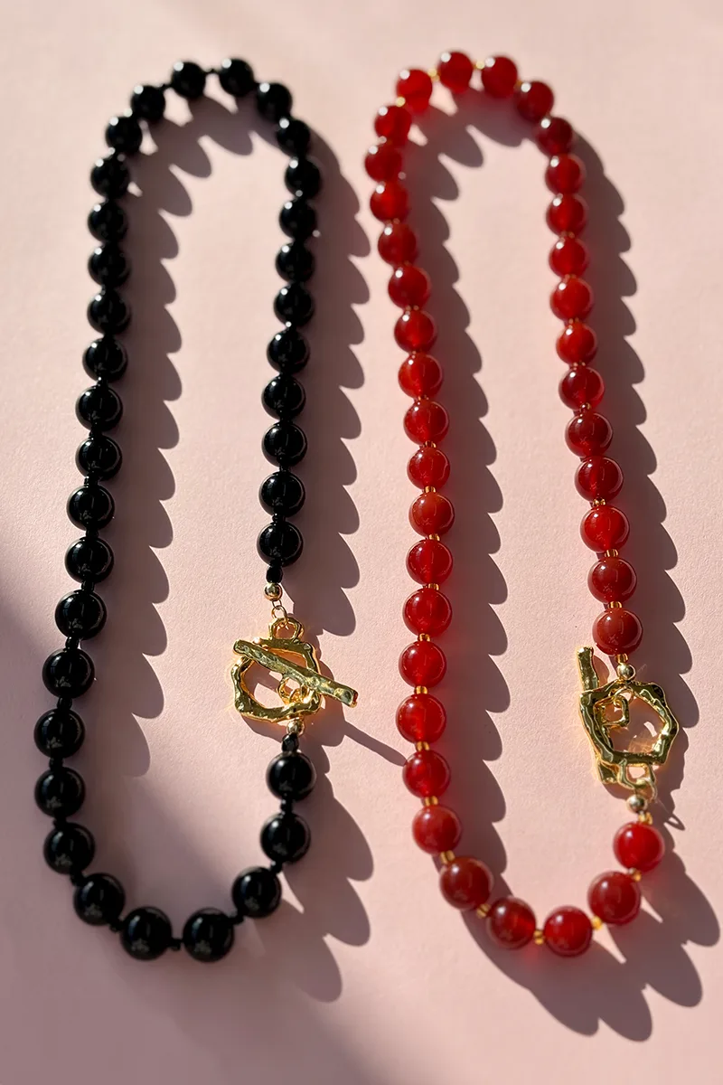 Fisher - Carnelian — Beaded Necklace product view 3