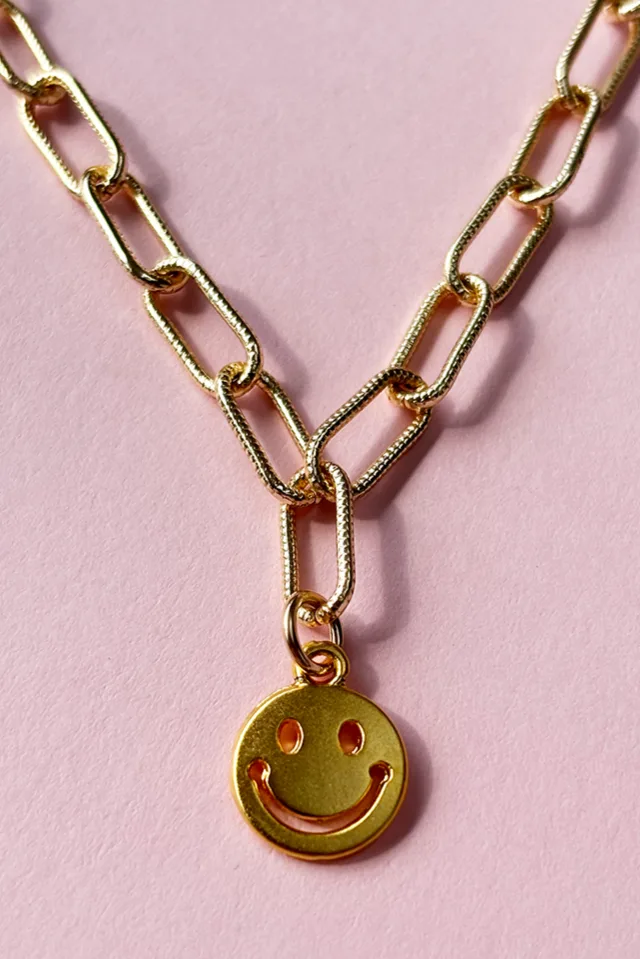 Smile Yourself Happy — Gold Necklace Chain product view 3