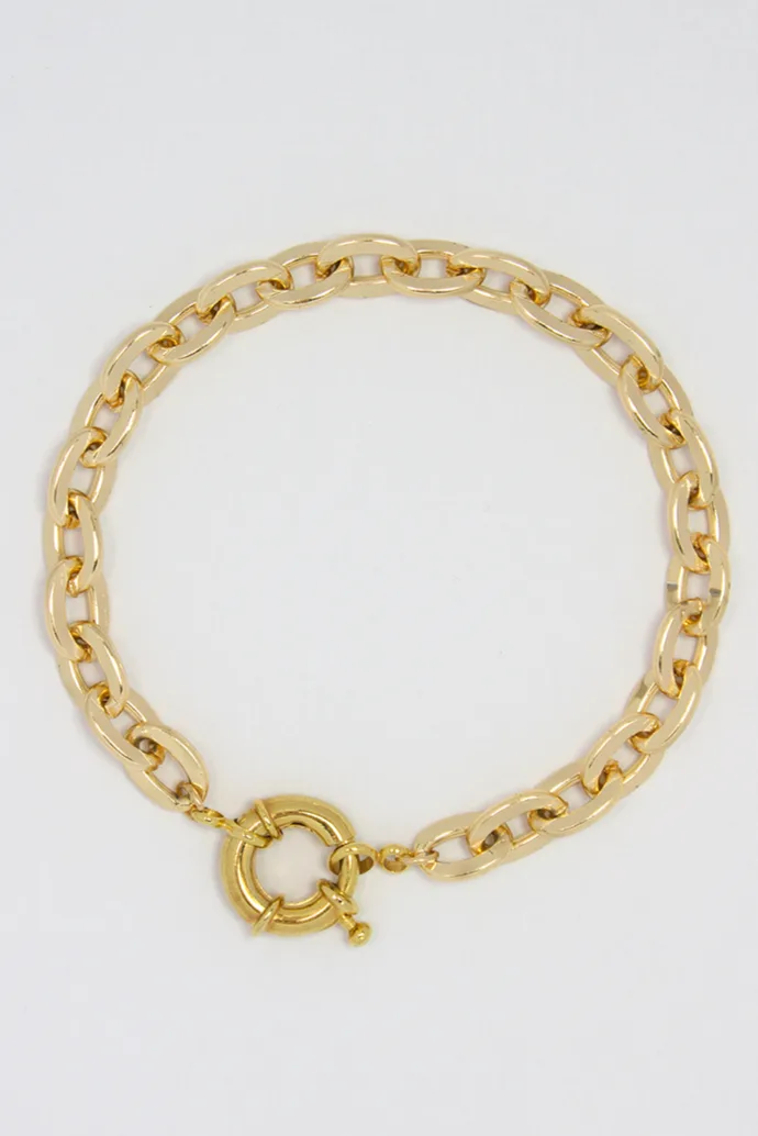 Sunrise — Gold chain bracelet product view 1