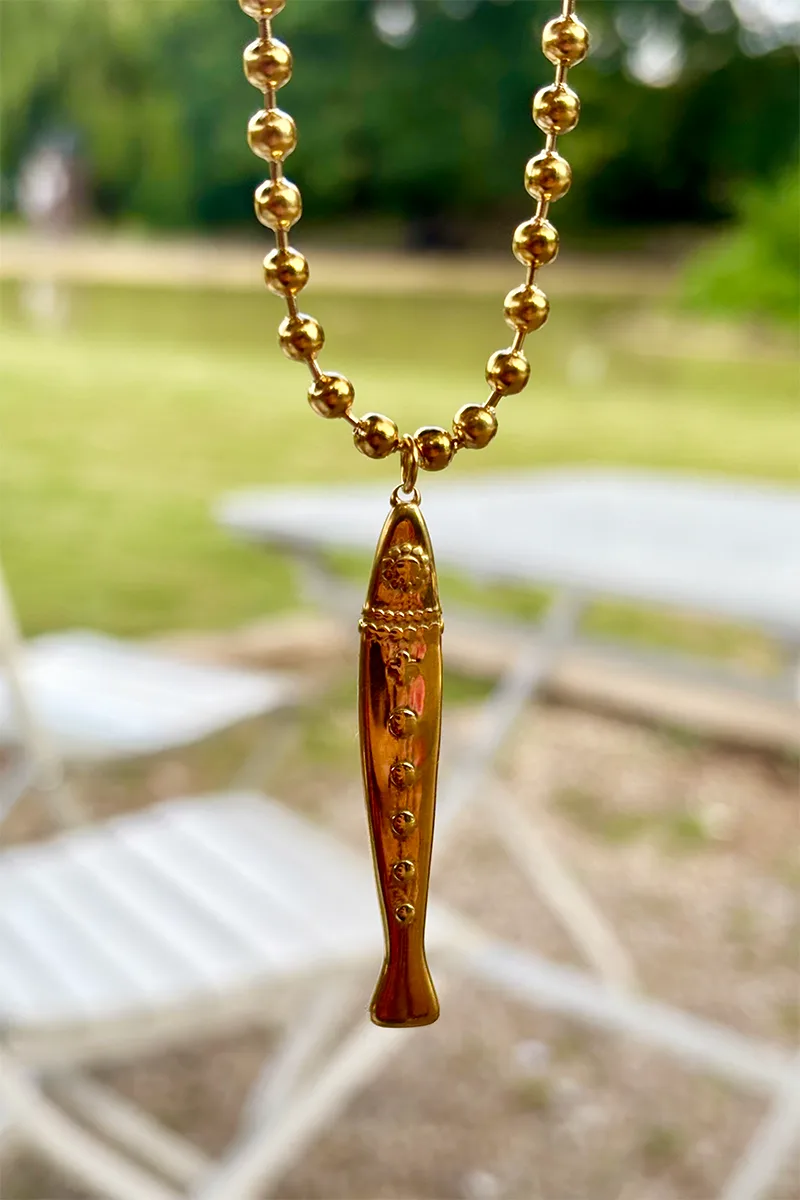 Big Fish — Gold Necklace Chain product view 3