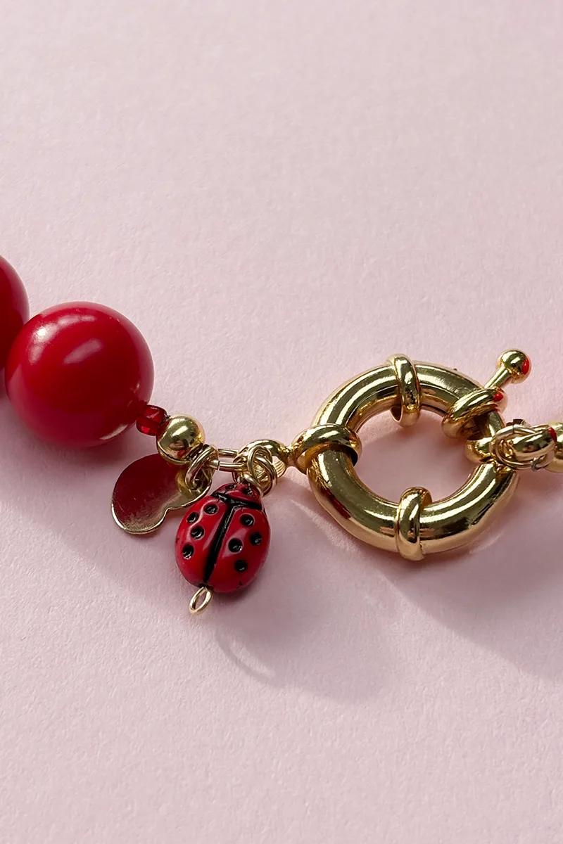 Ladybird In Love — Beaded Necklace product view 3