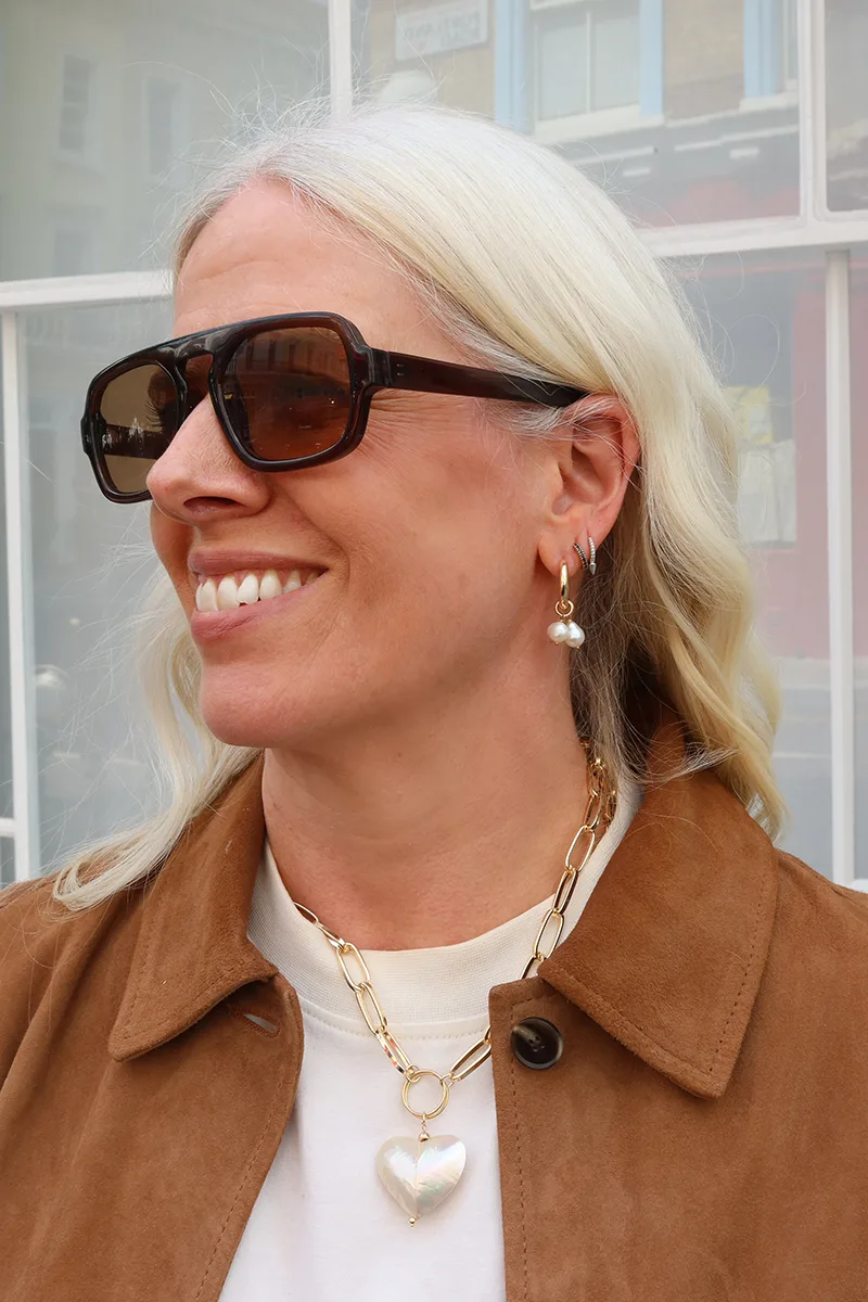 Heart Of Pearl — Gold Necklace Chain product view 2