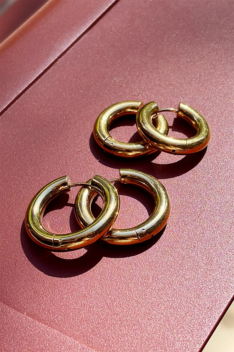 Lyon — Gold earrings product view 3