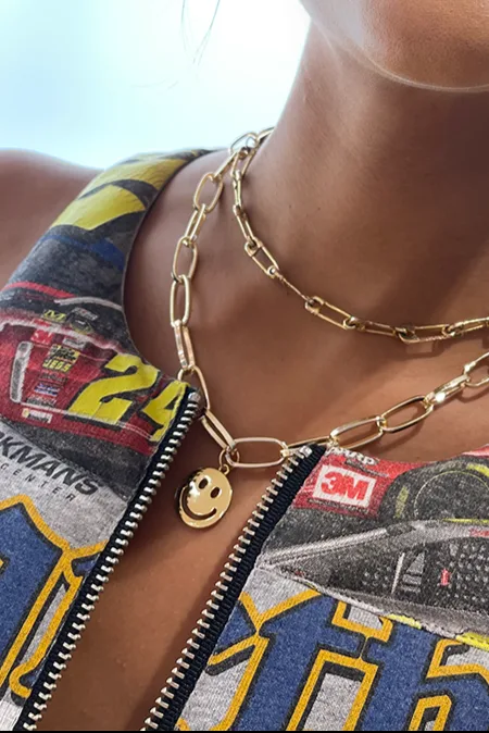 You'Re Smiling — Gold Necklace Chain product view 4