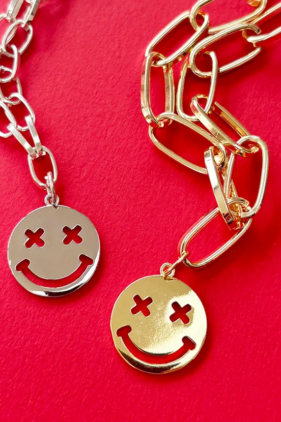 You'Re Smiling Again - Silver — Silver Chain Necklace product view 4