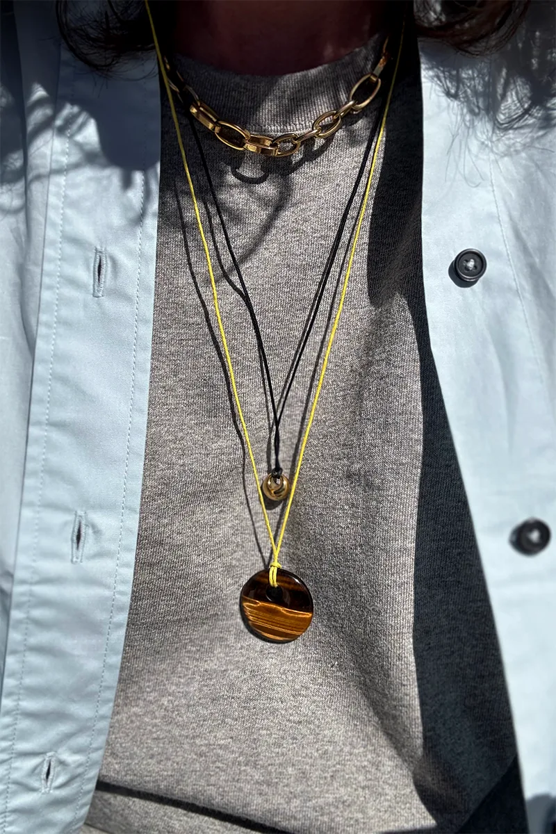 Hope - Tiger'S Eye — Cord Necklace product view 4