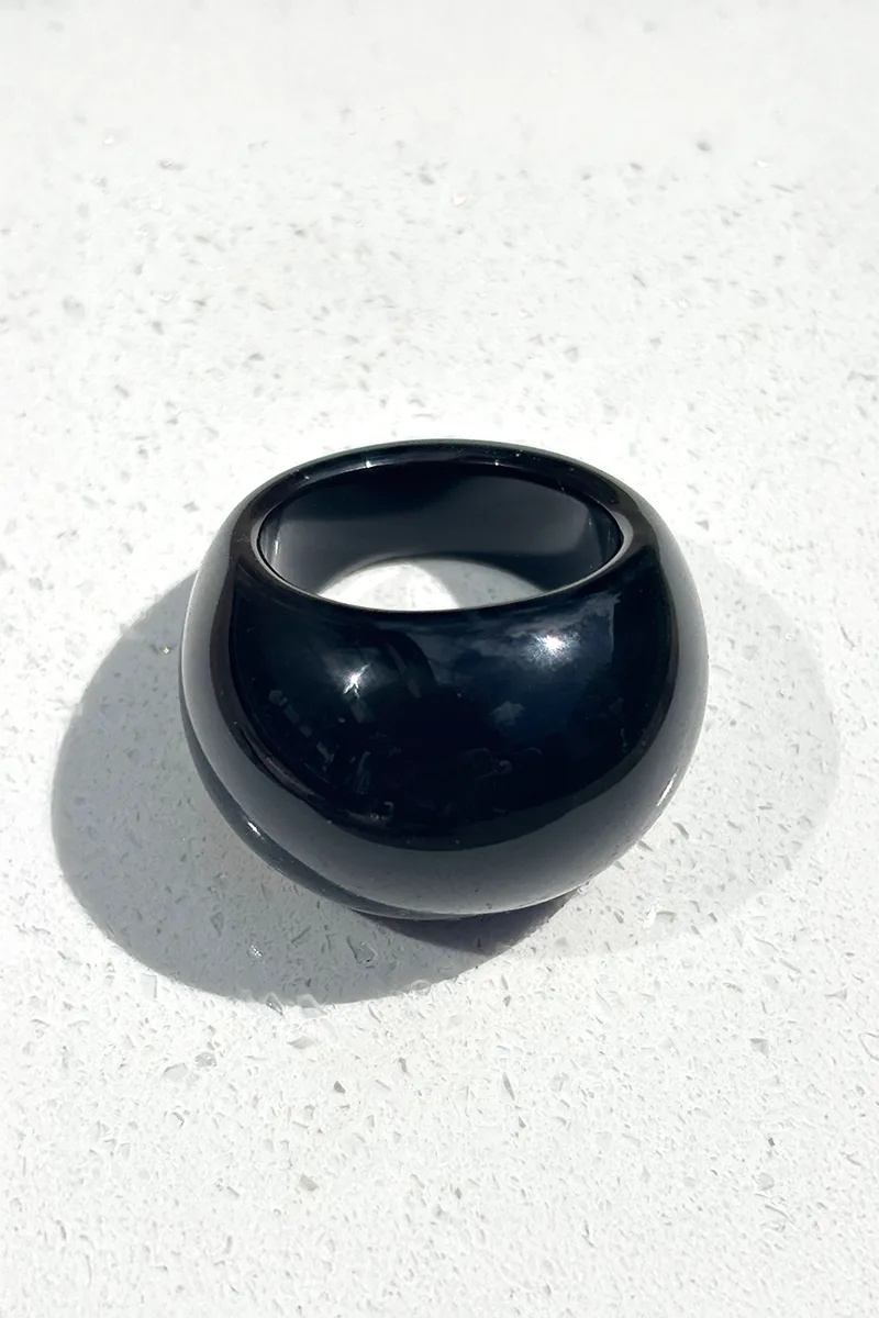Rings collection — Black Dome Gemstone Ring
