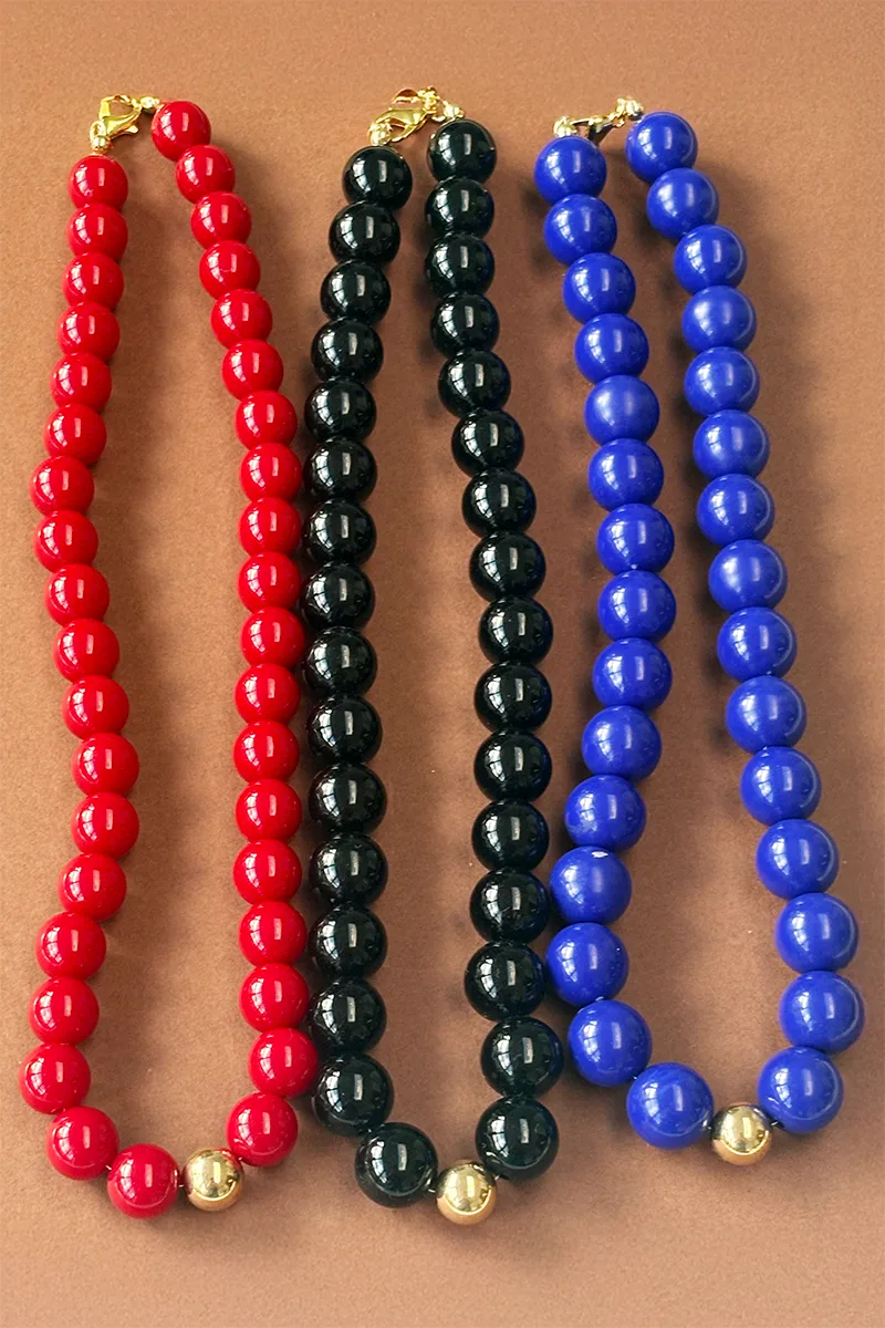 Harper - Black — Beaded Necklace product view 4