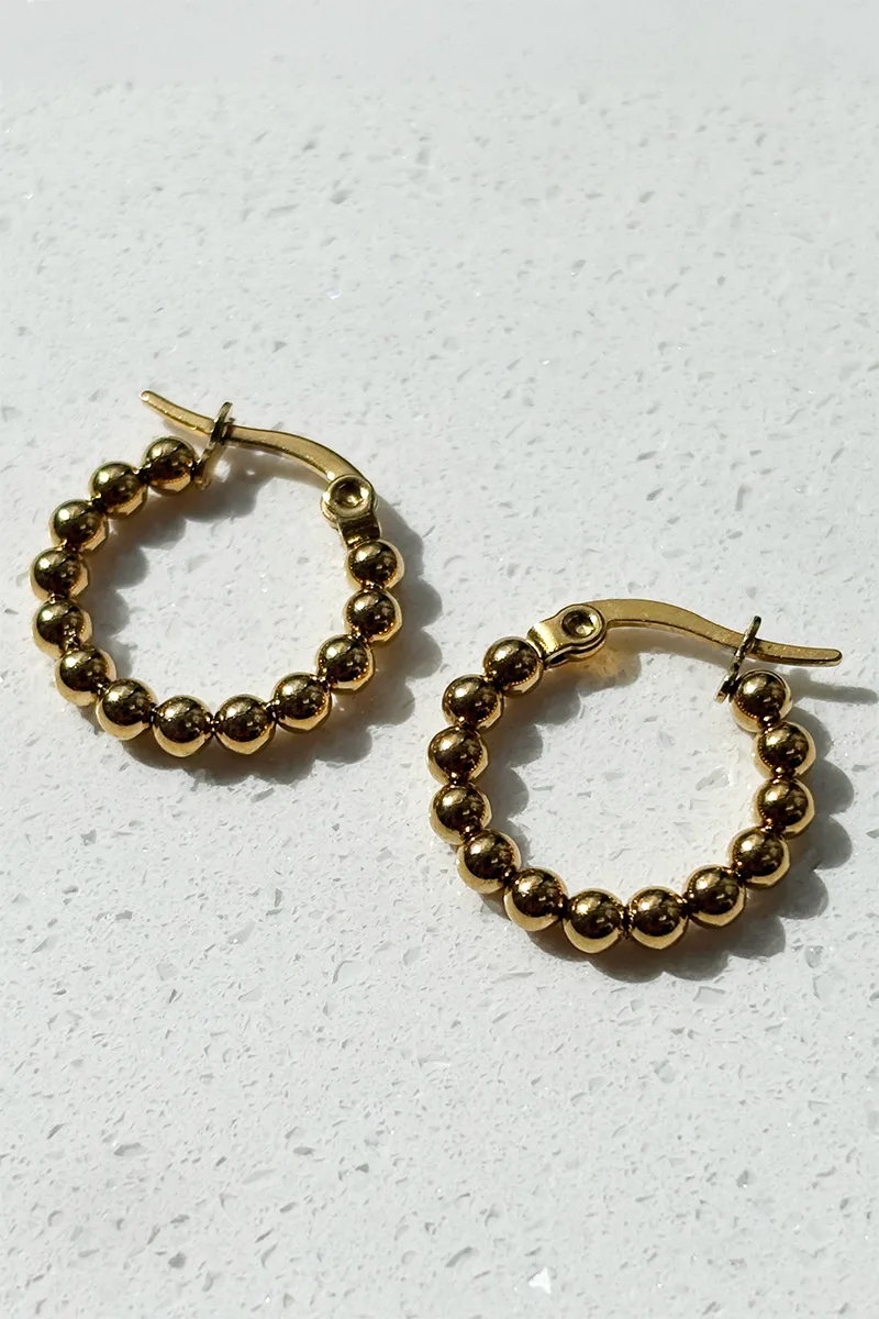 Bobble — Gold earrings product view 1