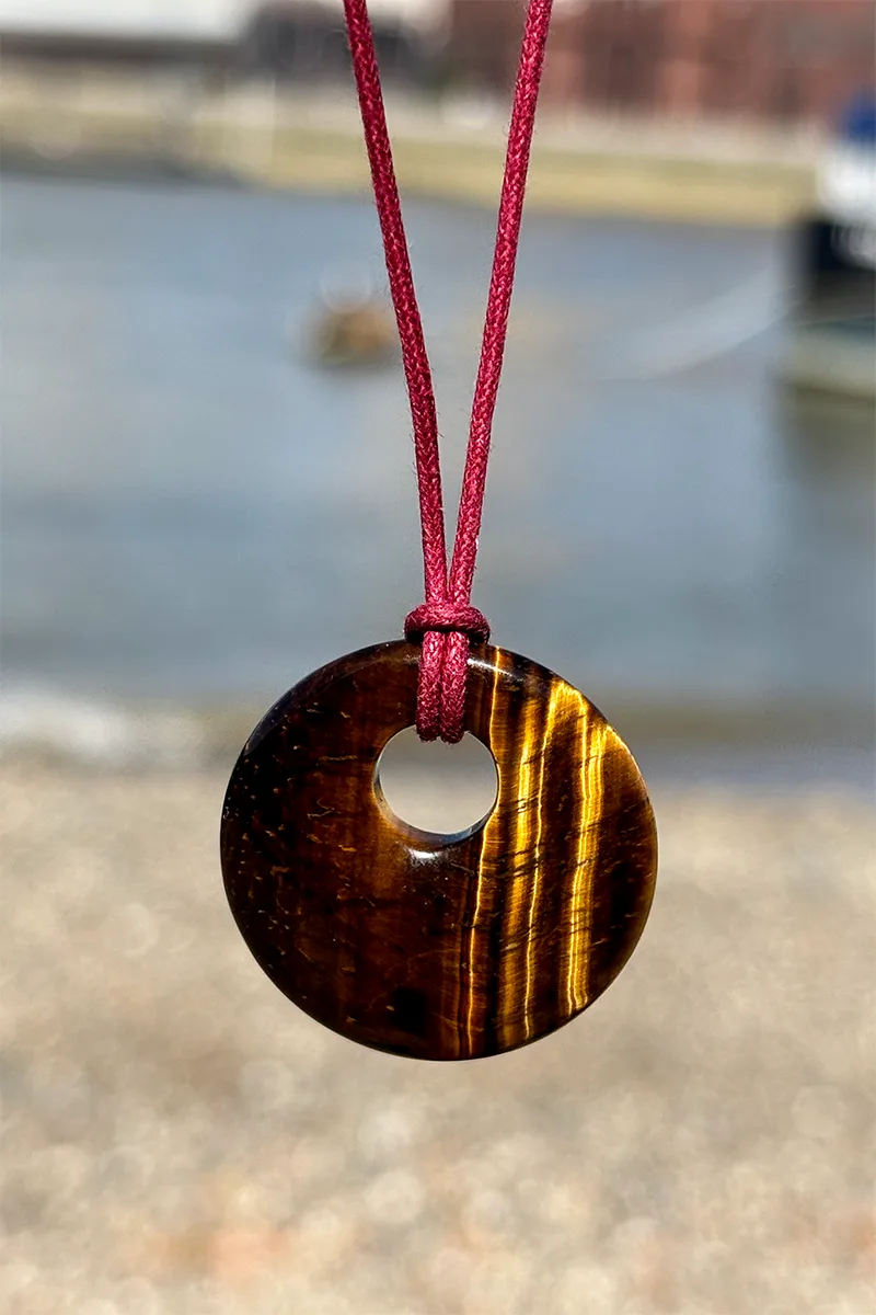 Hope - Tiger'S Eye — Cord Necklace product view 1