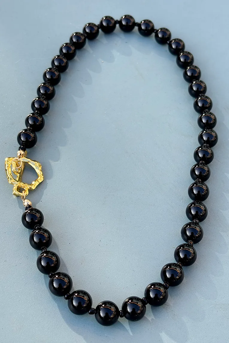 Fisher - Onyx — Beaded Necklace product view 4