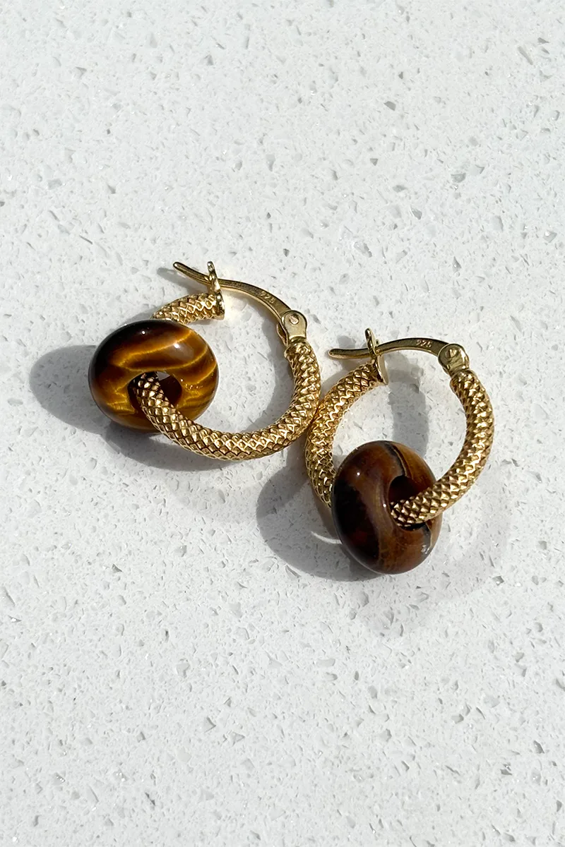 Earrings collection — Ardith Bead Hoop Earrings