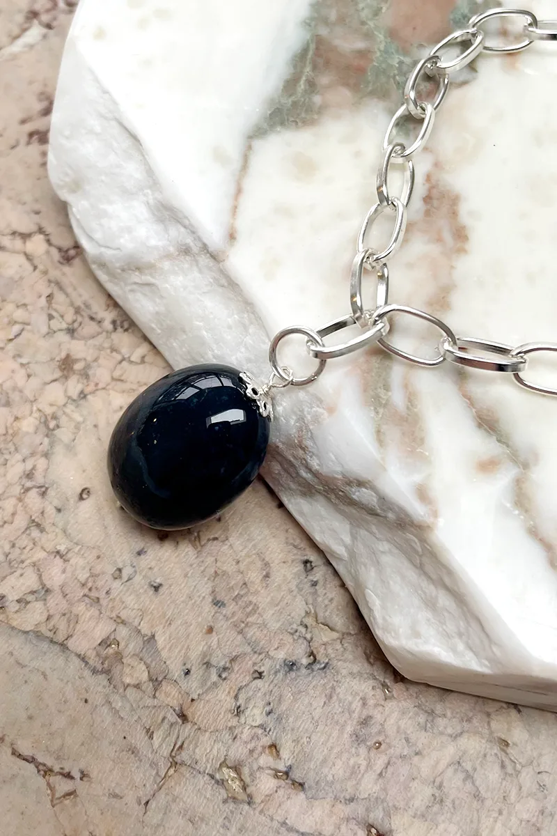 Marianne — Silver Chain Necklace product view 4