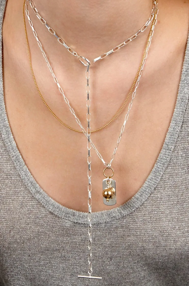Gabe — Silver Chain Necklace product view 1