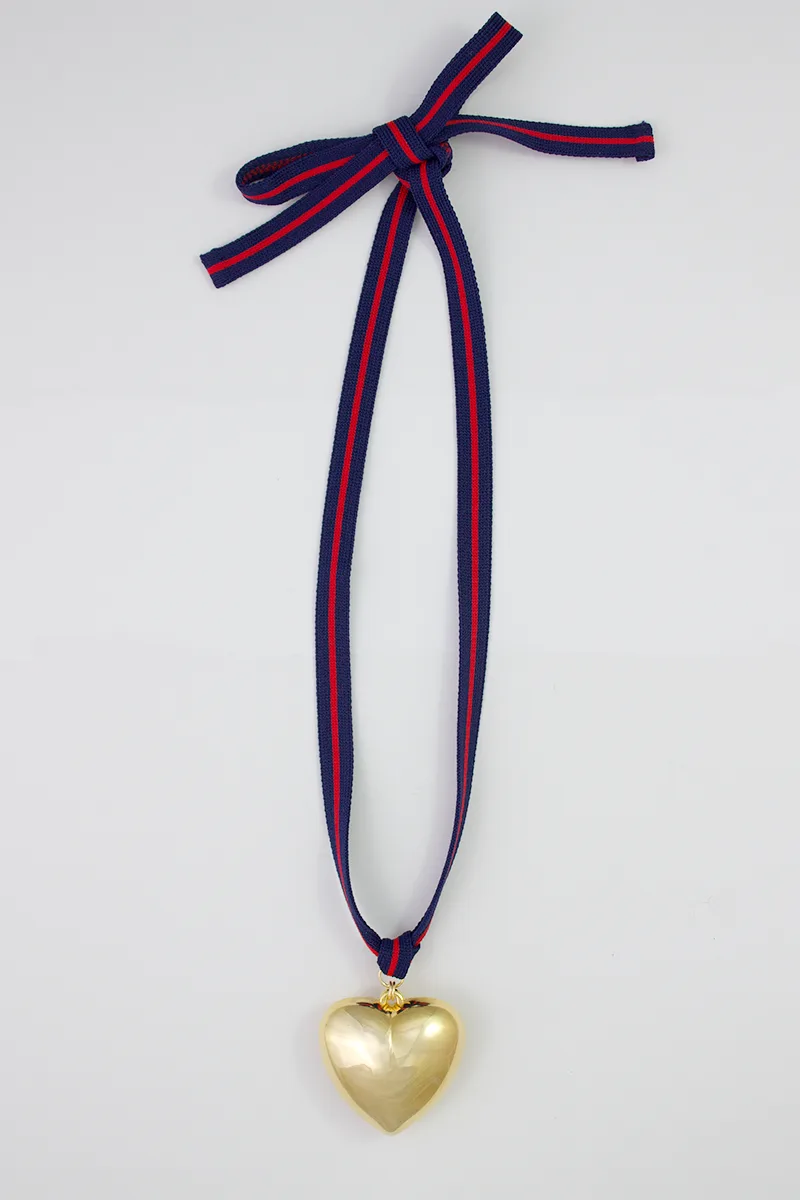 Carolines Style Heart Gold — Cord Necklace product view 5