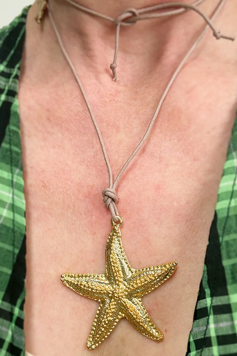 Starfish On A String — Cord Necklace product view 2
